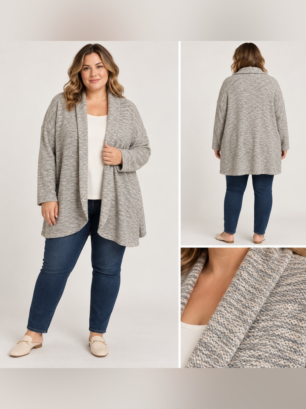 NWT Talbots Light Gray Women's Cardigan